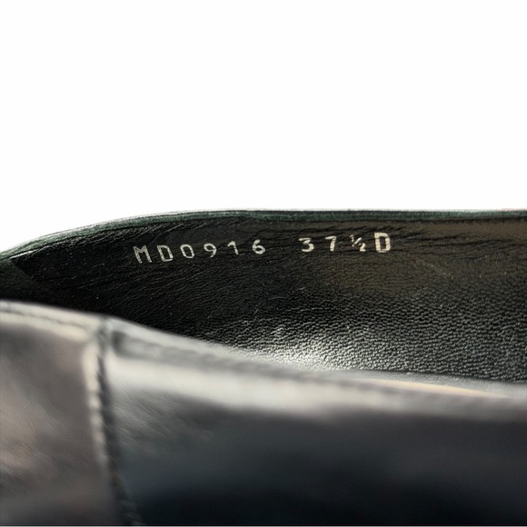 Authentic Christian Dior Dior Nova Pumps Black Leather Star Heel 37.5 10cm Heels - Picture 12 of 12